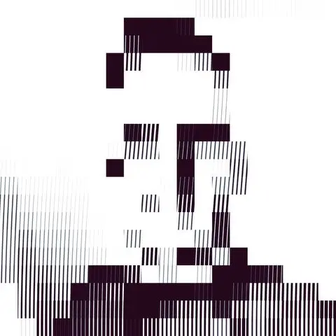Stylised (pixellated) picture of Zander